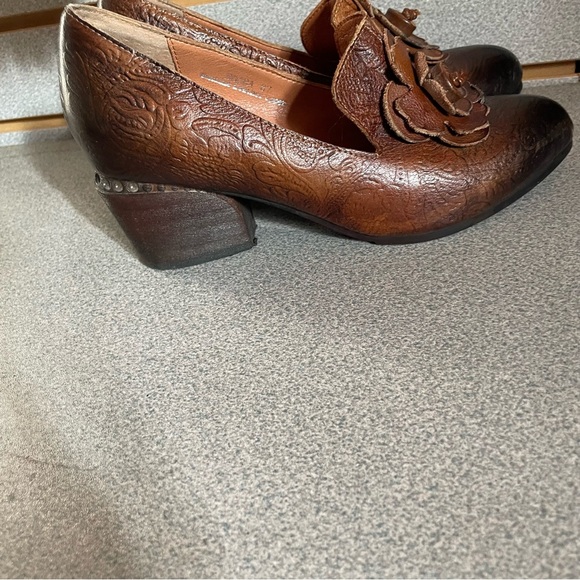 Spring Step L'Artiste Noora sz 6.51 Women's Pump style shoes Floral Design Brown - Picture 7 of 8